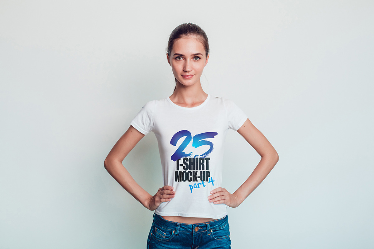 25 T-Shirts Mock-Up (Part 4), a Shirt Mockup by Freeman Studio (Photo 18 of 32)