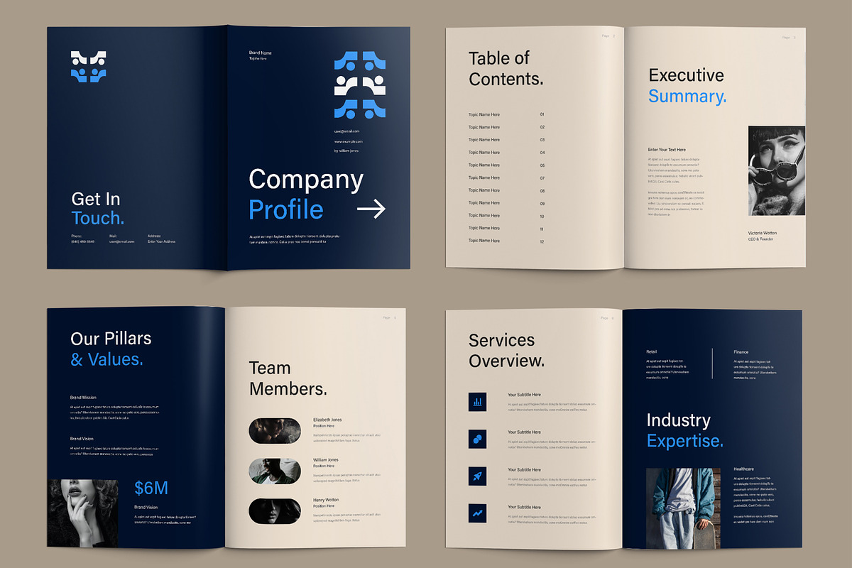 Company Profile Brochure Design, a Brochure Template by ContestDesign (Photo 2 of 3)