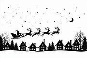 Holiday Village Silhouette Pack, an Illustration by hafijul (Thumbnail 2 of 21)