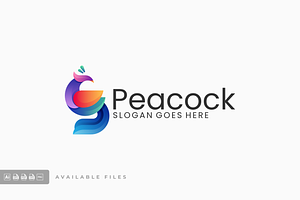 Peacock Gradient Colorful Logo, a Branding & Logo Template by ivan_artnivora