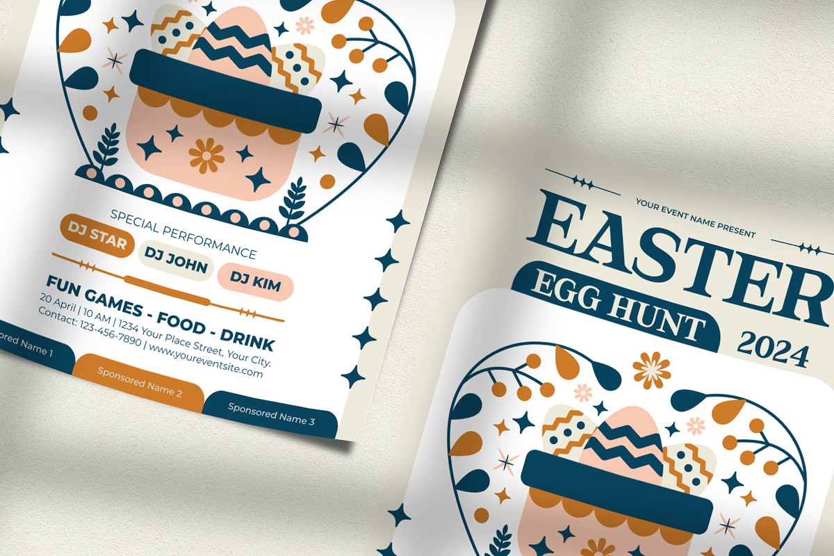 Easter Egg Hunt Flyer Template, a Flyer Template by Hole Hope Design (Photo 3 of 5)