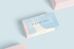 Rectangle Tissue Box Mockup