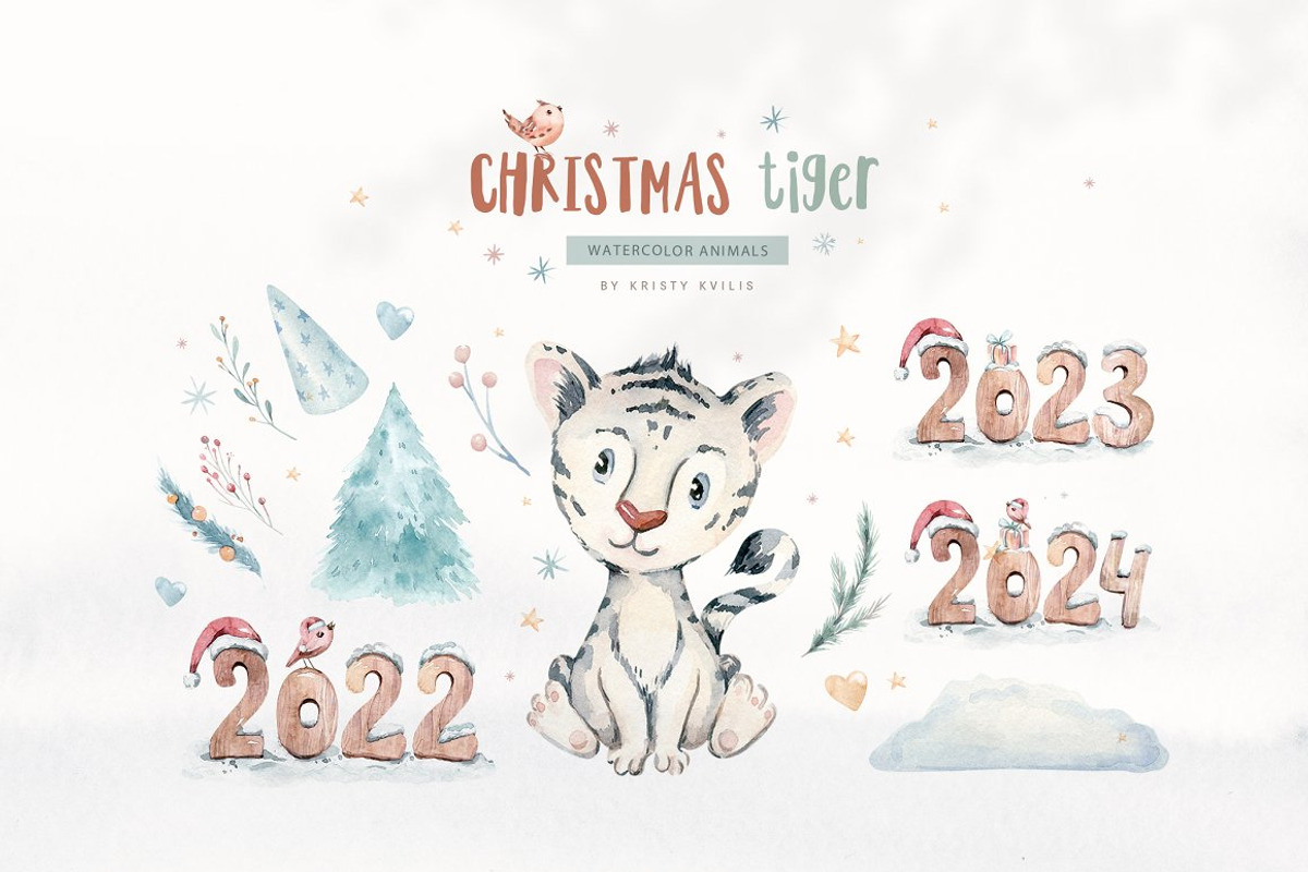 70% off Watercolor Christmas Bundle, an Animal Illustration by Peace ART (Photo 30 of 37)