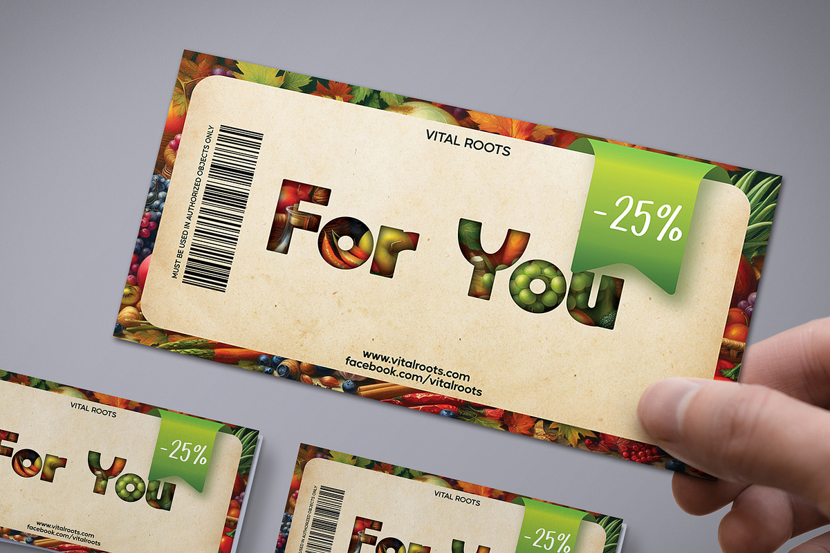 Food Event Gift Voucher, a Card Template by Tzochko (Photo 3 of 3)