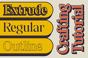 Gamilia 3D, a Serif Font by Craft Supply Co. (Thumbnail 2 of 8)
