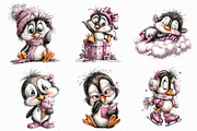 Quirky Penguin Clipart PNG, an Illustration by Libby Wishes (Thumbnail 2 of 6)