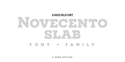 Novecento Slab, a Serif Font by Synthview Type Design (Thumbnail 1 of 7)