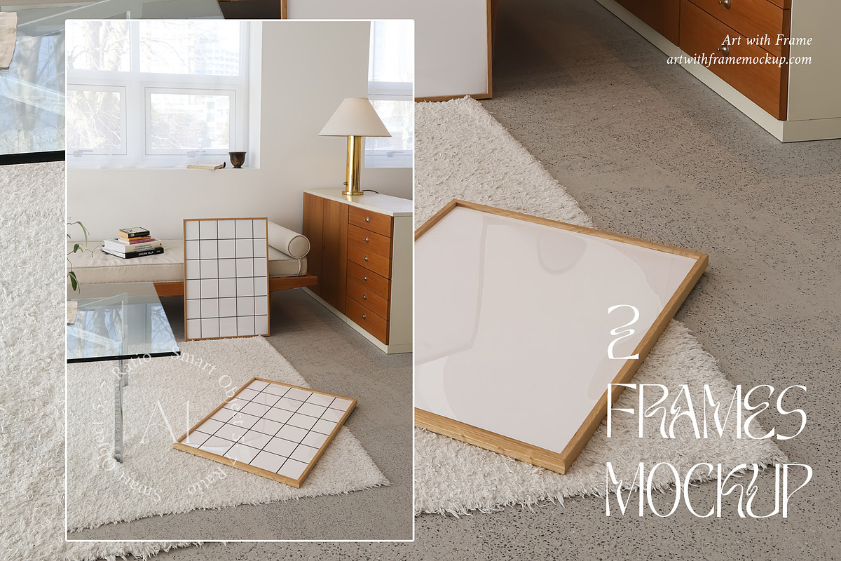 51 Frame Mockups - Vintage Furniture, a Product Mockup by ArtwithFrame (Photo 37 of 50)