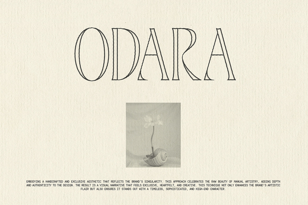 ODARA | Raw Logo & Text Effect, a Texture Graphic by Universo Gaia @doyougaia (Photo 9 of 12)