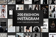 Fashion Instagram Story Templates, a Templates & Theme by TheBohoFactory (Thumbnail 1 of 9)