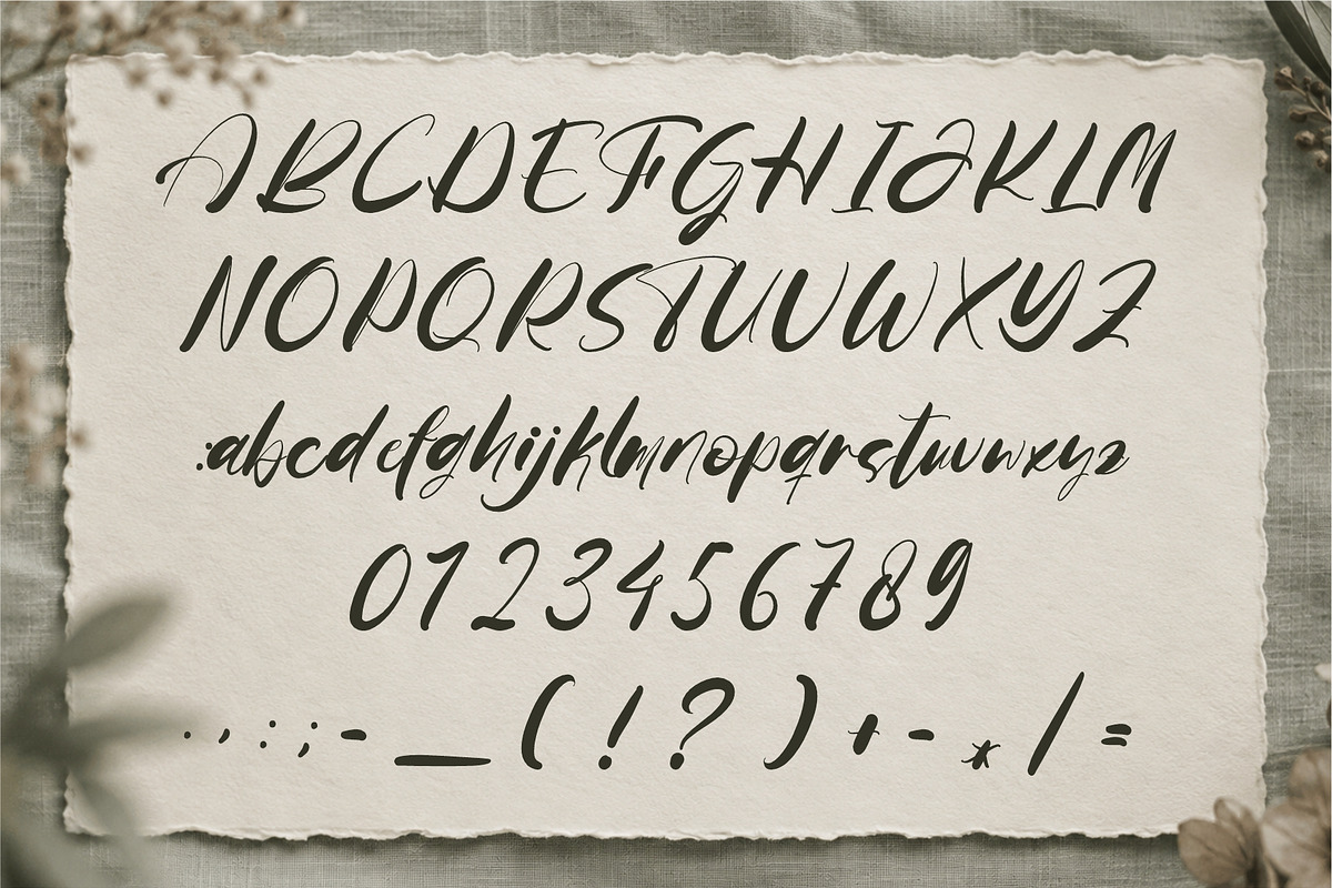 Fafrely Auntum - Classy Script Font, a Script Font by Tyedge Studio (Photo 2 of 7)