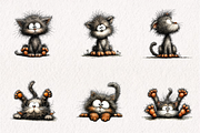 Fluffy Kitten Clipart PNG, an Illustration by CreationArt (Thumbnail 4 of 7)