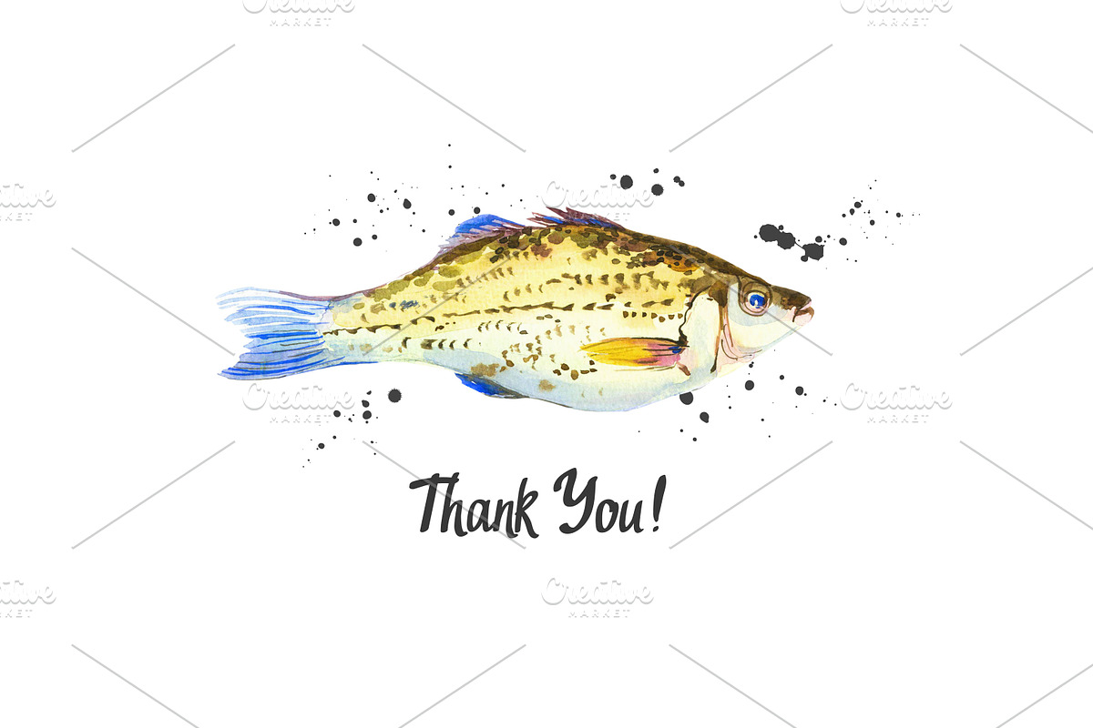 Watercolor Seafood, a Decorative Illustration by Mona Monash (Photo 9 of 9)