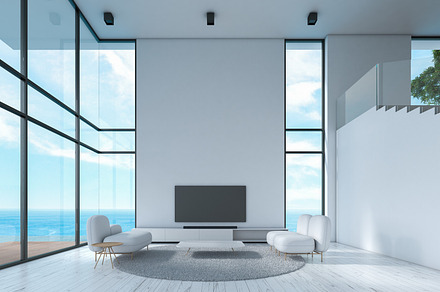 Modern interior living room featuring 3d, apartment, and architecture