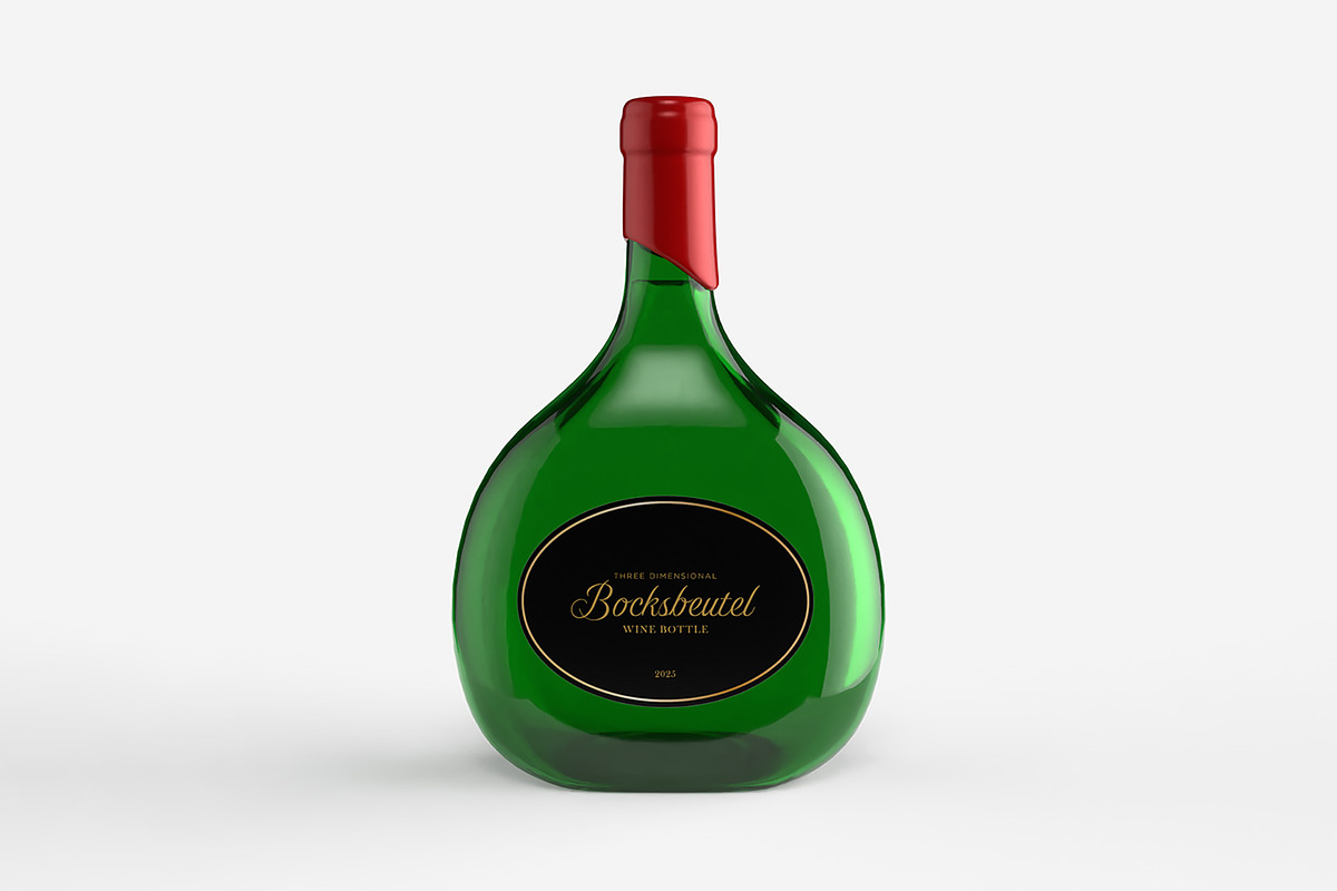 Bocksbeutel Wine Bottle 3D model, a Food & Drink 3D Model by ashleycam3ron (Photo 1 of 5)