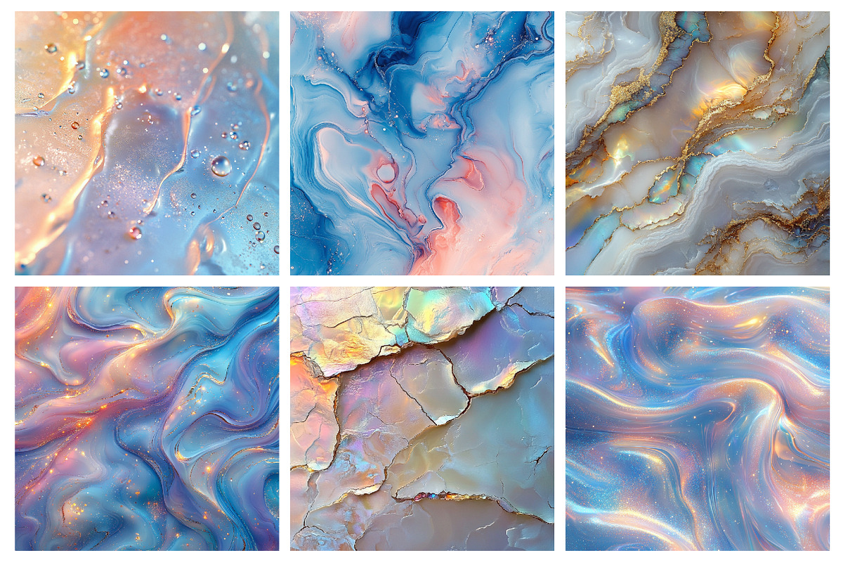 Opal textures, a Texture Illustration by RobertsArt (Photo 3 of 7)