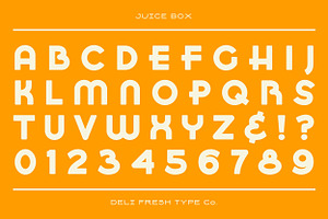 Juice Box: A Retro Display Font