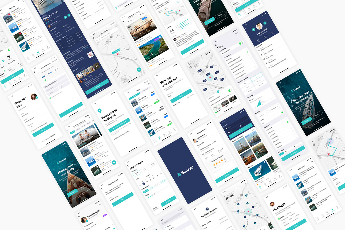 Yacht & Boat Rental App, an UI Kit Template by flr.24 (Photo 2 of 2)
