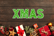 Christmas Stars Font, a Slab Serif Font by vladocar (Thumbnail 8 of 9)