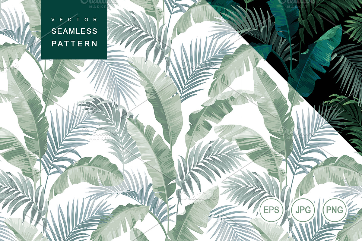 Seamless pattern. Tropics., a Pattern Graphic by Anna Smirnova (Photo 1 of 4)