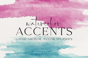 Watercolor Accent Strokes Bundle