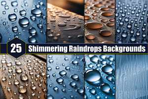 Shimmering Raindrops Background, a Background Graphic by protabsorkar11