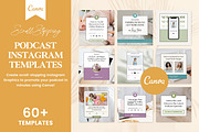 Podcast Promo Instagram Templates, a Social Media Template by Fallon Gerst (Thumbnail 1 of 16)