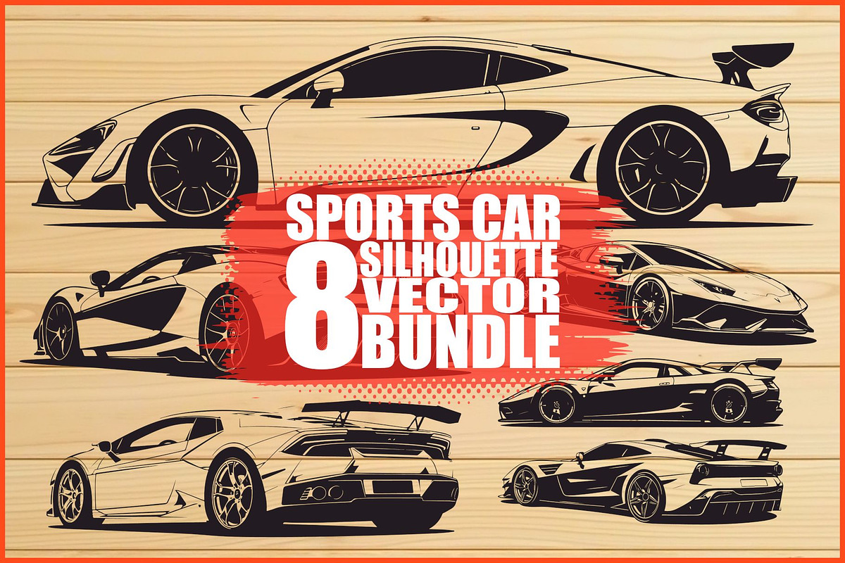 Sports Car Vector Bundle, an Illustration by jahid234 (Photo 1 of 9)