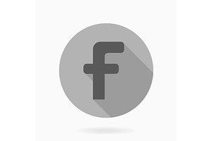 Modern Vector Flat Icon With Letter, an Outline Icon by FineArtStudio
