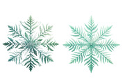 Watercolor Pastel Snowflakes, an Illustration by Designworld (Thumbnail 5 of 5)