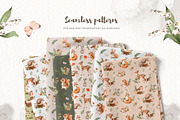 Watercolor Forest Little Animals set, an Animal Illustration by Alamella (Thumbnail 8 of 17)