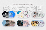 Creative Sketch Photo Effect, a Layer Style Add-On by veila.me (Thumbnail 7 of 8)