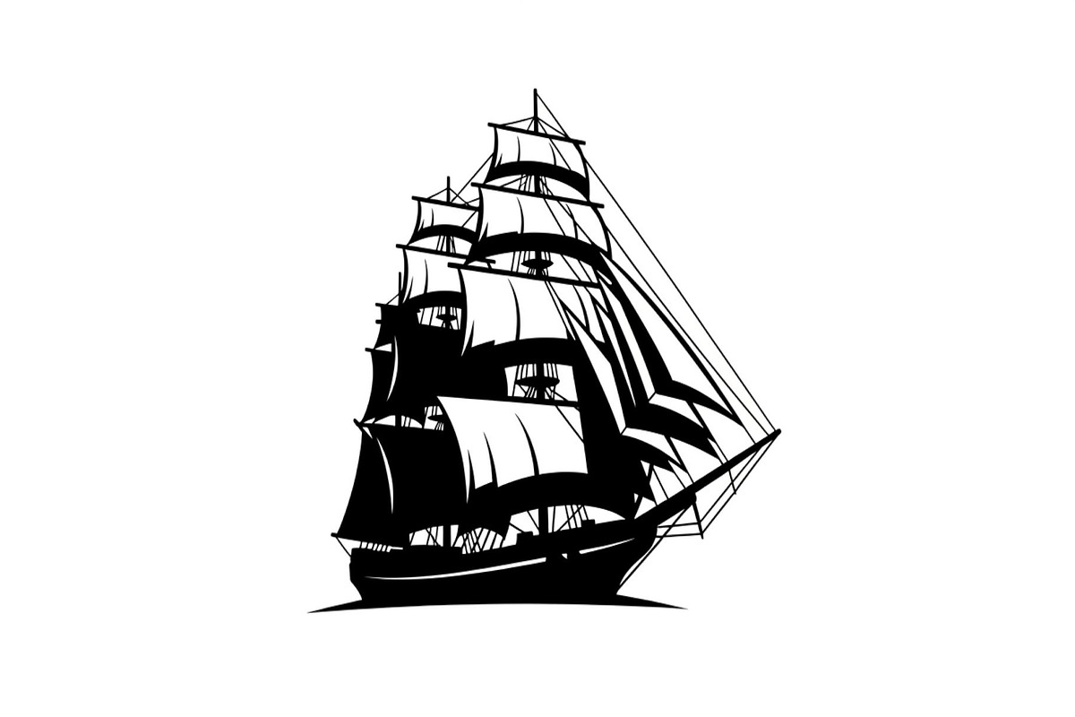 Vintage Sailing Ship SVG Bundle, an Illustration by Designs_River (Photo 2 of 31)