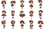 Quirky Daisy Girl Clip Art, an Illustration by designcity5 (Thumbnail 2 of 5)