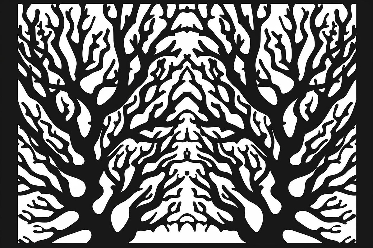 Tree Pattern Laser Cut Vector Set, an Illustration by BIPLOB EXPERT (Photo 7 of 9)