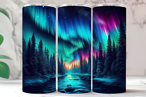 Northern Lights Aurora Tumbler, an Arts & Entertainment Photo by LamanAzalea