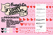 Love Doodles Procreate Brush Pack, a Brush Add-On by Funno Co. (Thumbnail 6 of 7)