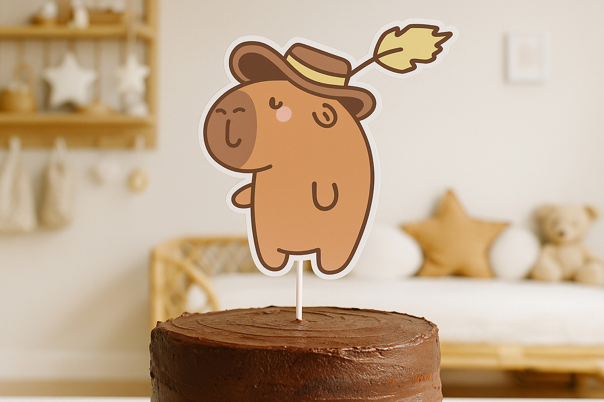Capybara Hat Costume Clipart Set, an Animal Illustration by Palau (Photo 4 of 10)