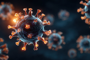 Microscopic View of Coronavirus Part, a Photo by Pixeness Studio