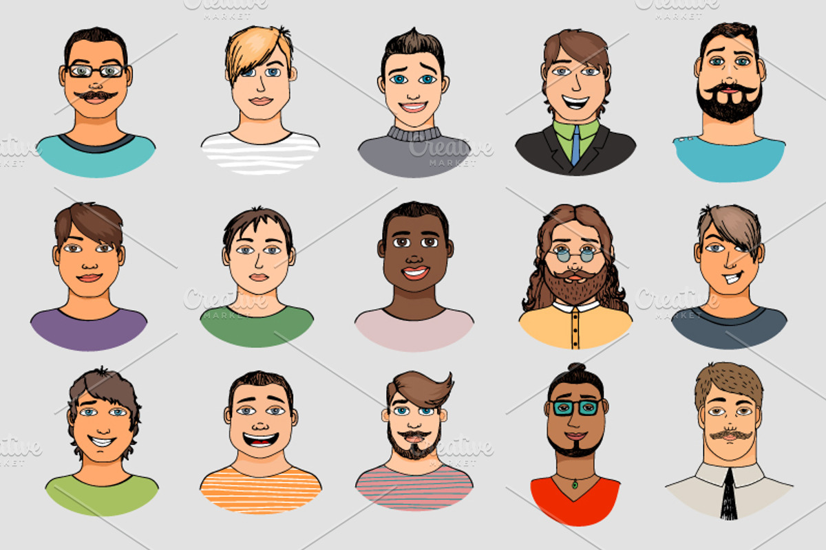 Avatars and patterns, a Pattern Graphic by ianakauri (Photo 4 of 12)