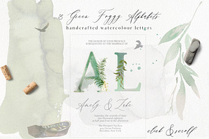 Forest - Green Watercolor Bundle