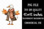 Fall Halloween Goose Sublimation, an Illustration by Designking (Thumbnail 4 of 5)