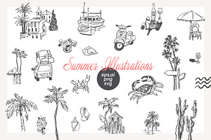 Summer illustrations, an Icon by Anastasiya Klempach