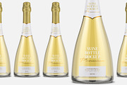 Champagne Bottle Mockup - White, a Packaging Mockup by Graxaim Mock-up (Thumbnail 1 of 6)