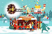 Merry Christmas cards, gift factory, a Person Illustration by WalnutBird (Thumbnail 4 of 4)