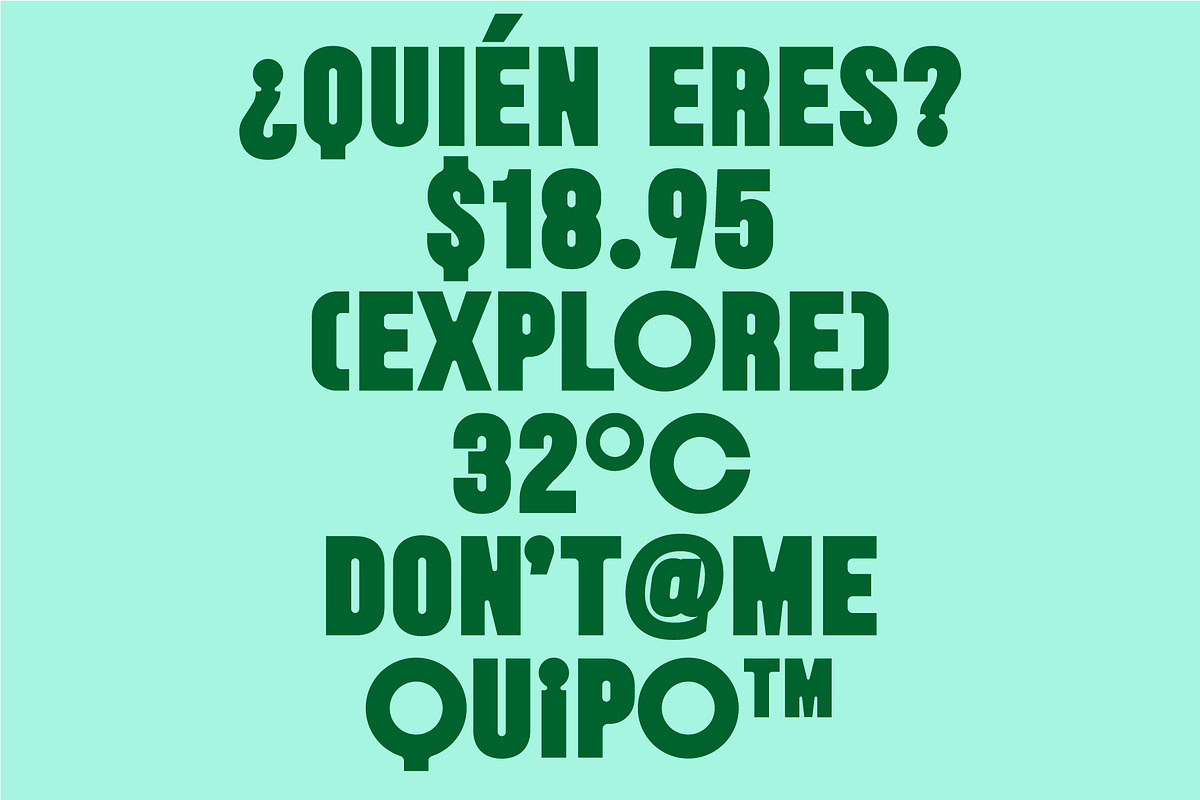 Quipo - Quirky Bold Display Font, a Sans Serif Font by Studio Aurora (Photo 5 of 12)