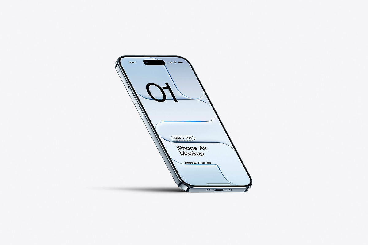 iPhone Air - 24 Mockups Scenes, an iPhone Mockup by Asylab (Photo 31 of 62)