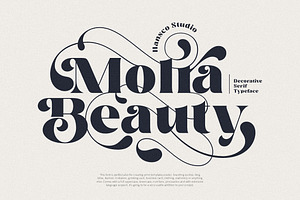 Molra Beauty | Elegant Serif Font, a Serif Font by HansCo Studio