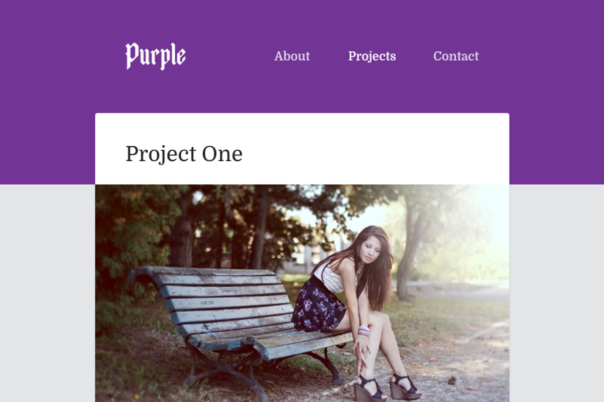 Purple, for Kirby 2 CMS, a Templates & Theme by Starckio (Photo 3 of 5)