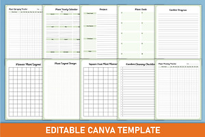 Home Plant Care Planner Canva